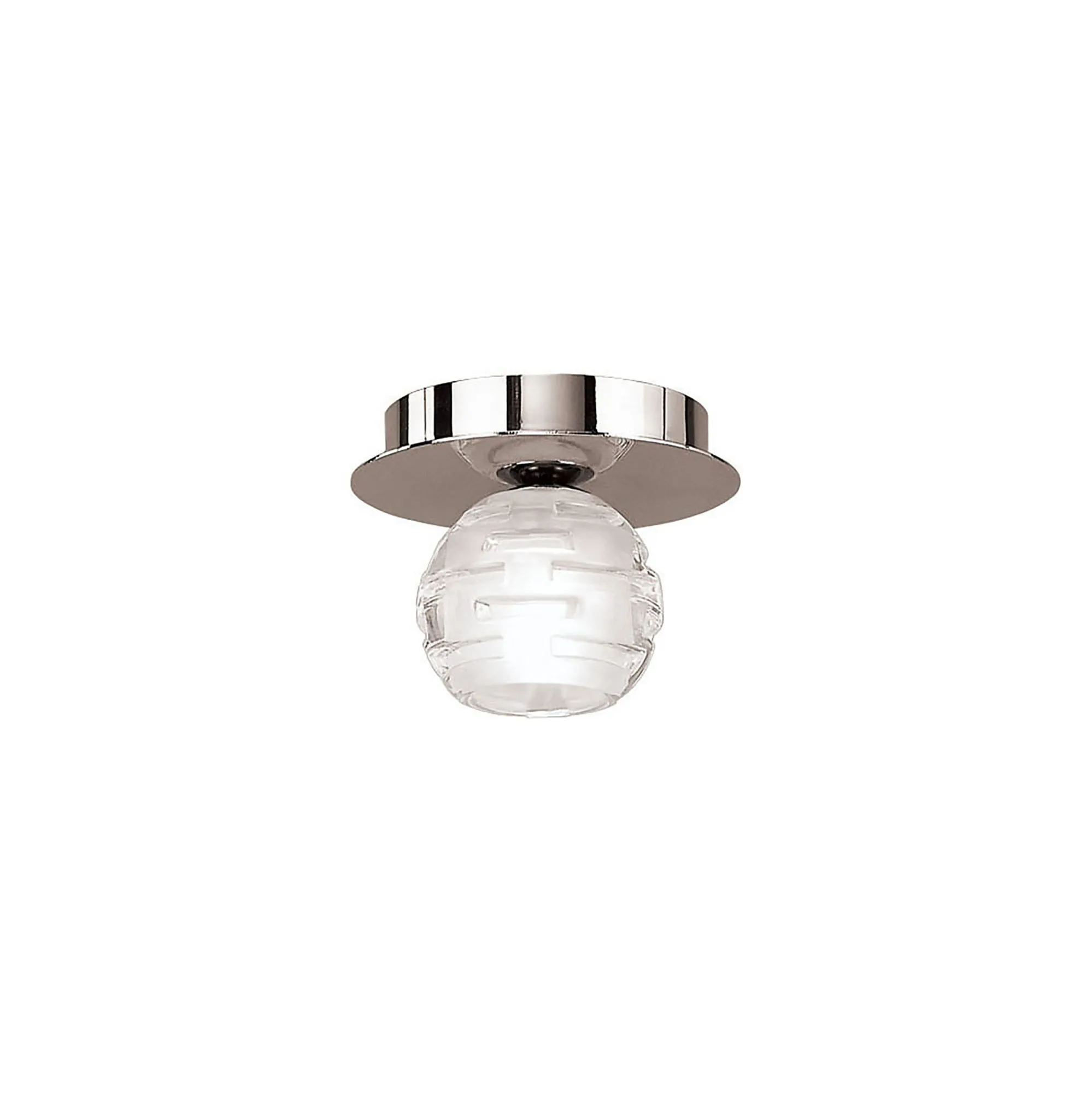 Dali Polished Chrome Ceiling Lights Mantra Semi Flush Fittings